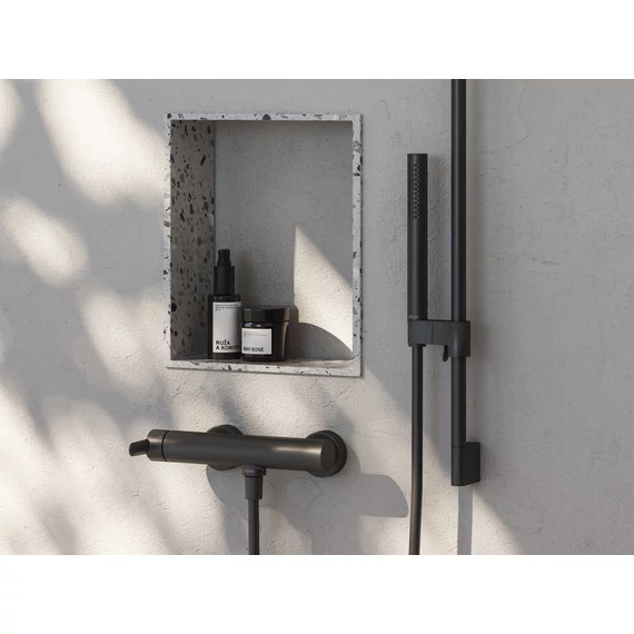 RAVAK Puri zuhanycsaptelep 150 mm PU 032.20BL, fekete