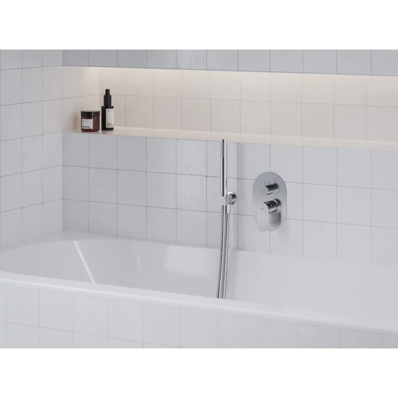 RAVAK Eleganta falba süllyesztett csaptelep, kétutas, belső egység nélkül EL 065.00CR.O2.RB07E, Chrome