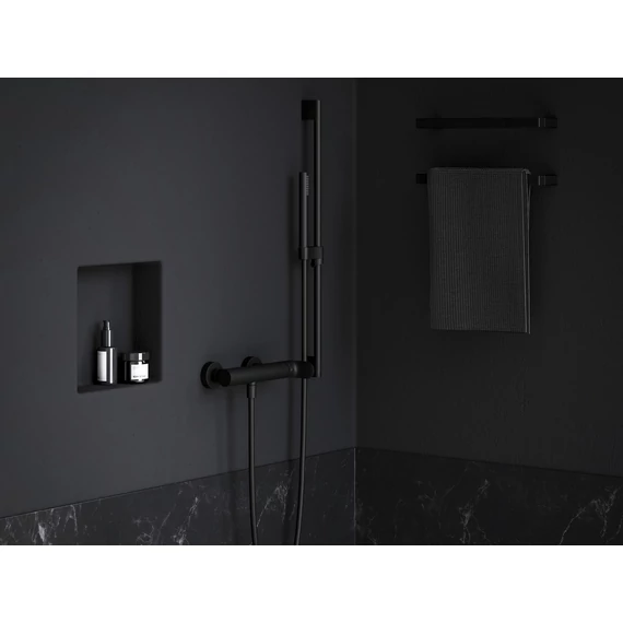 RAVAK Eleganta fali zuhanycsaptelep szett nélkül EL 032.20BLM, Black Matt