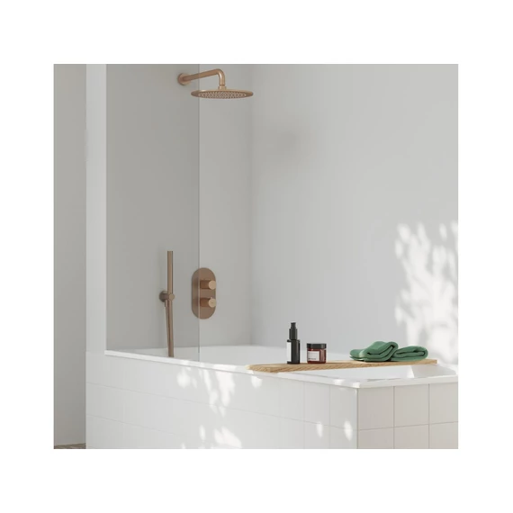 RAVAK Espirit termosztátos falba süllyesztett csaptelep, háromutas, belső egység nélkül ES 067.60RGB.O3.RB07C, Rose Gold Brushed