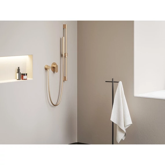 RAVAK Eleganta falba szüllyesztett csaptelep, egyutas, belső egységgel EL 062.60RGB, Rose Gold Brushed
