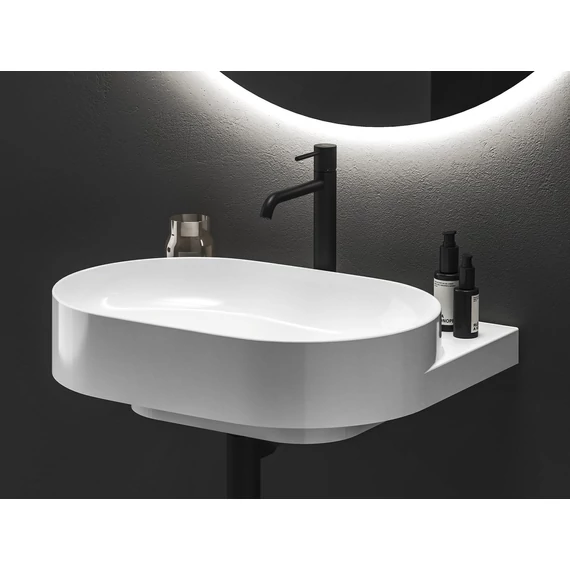RAVAK Espirit álló mosdócsaptelep BeCool 250 mm leeresztő nélkül ES 014.21BM, Black Matt