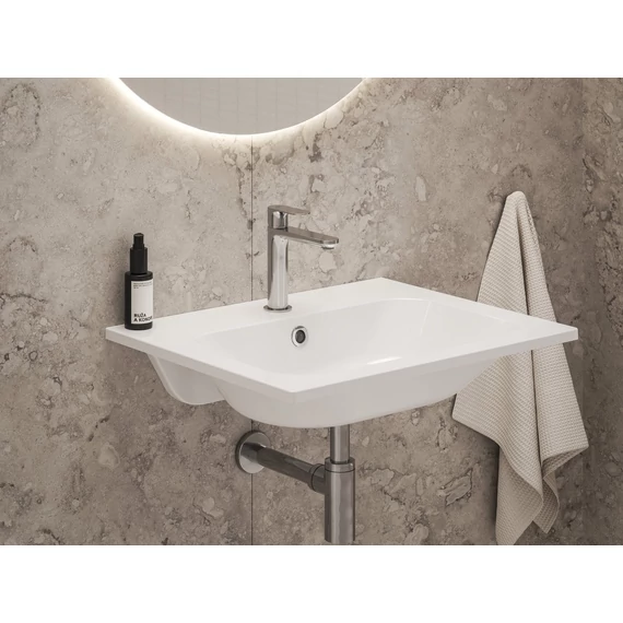 RAVAK Eleganta álló mosdócsaptelep BeCool 174 mm leeresztő nélkül EL 012.01CR, Chrome