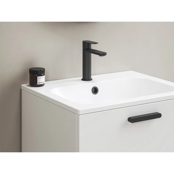 RAVAK Chrome II mosdócsaptelep BeCool 175 mm lefolyó nélkül CR II 014.21BL, fekete