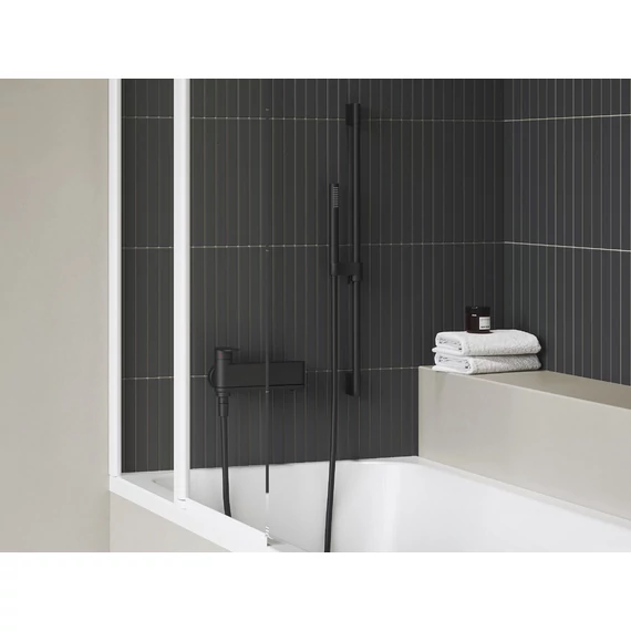 RAVAK Chrome II kádcsaptelep szett nélkül CR II 022.20BL, fekete