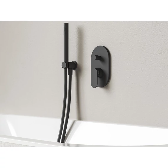 RAVAK Chrome II kétutas csaptelep alaptest nélkül CR II 065.20BL.O2.RB070, fekete