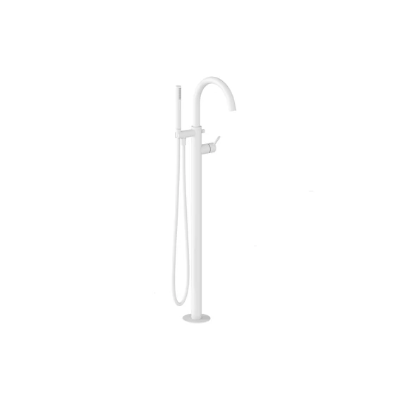 RAVAK Espirit padlón álló kádcsaptelep szettel ES 080.10WV.RB07G, White Velvet