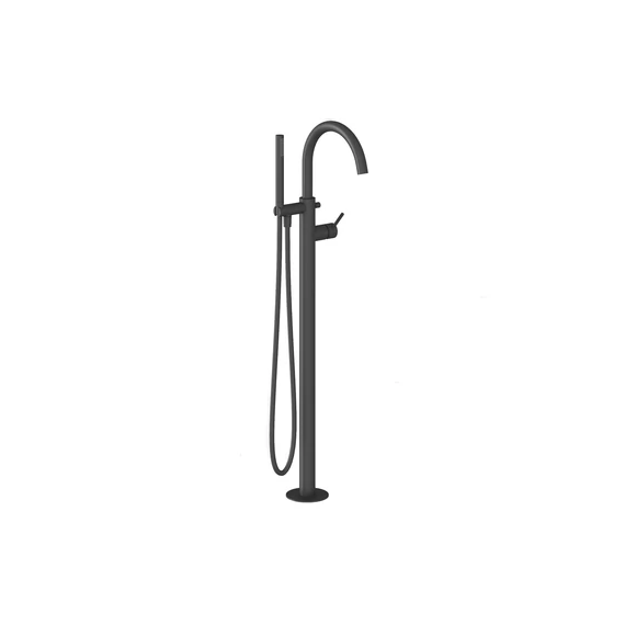 RAVAK Espirit padlón álló kádcsaptelep szettel ES 080.20BLM.RB07G, Black Matt