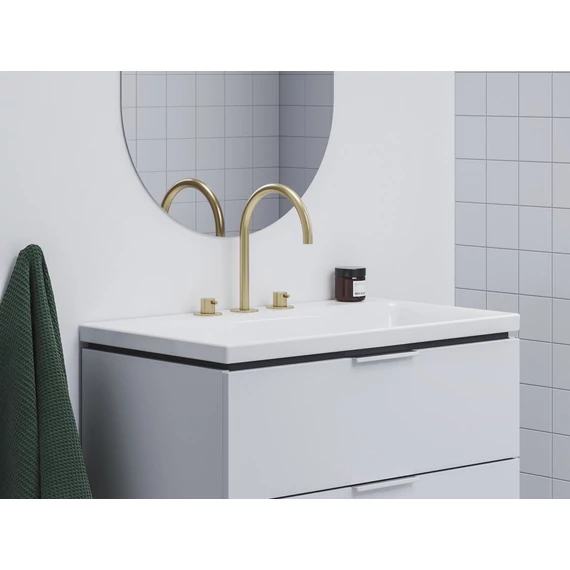 RAVAK Espirit álló mosdócsaptelep, 3 furatos 270 mm leeresztő nélkül ES 018.60GLB, Gold Brushed