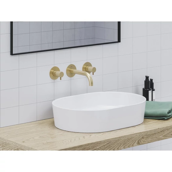 RAVAK Espirit falba süllyesztett mosdócsaptelep belső egységgel ES 019.60GLB.O1, Gold Brushed