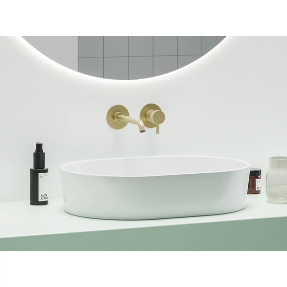 RAVAK Espirit falba süllyesztett mosdócsaptelep belső egység nélkül ES 019.60GLB.O1.RB07B, Gold Brushed