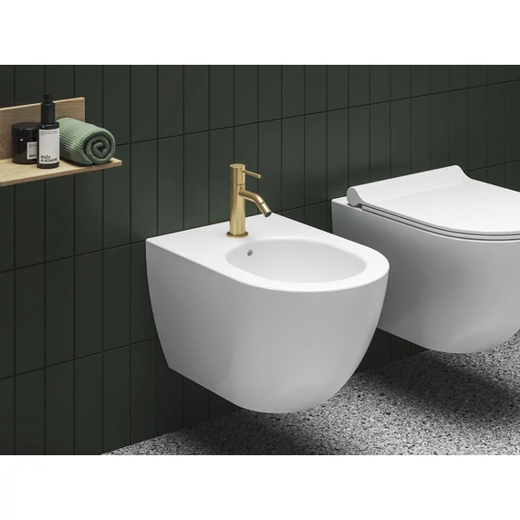 RAVAK Espirit álló bidécsaptelep 150 mm leersztő nélkül ES 056.60GLB, Gold Brushed