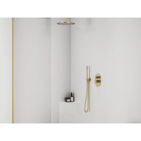 RAVAK Espirit falba süllyesztett csaptelep, kétutas, belső egység nélkül ES 065.60GLB.O2.RB07E, Gold Brushed