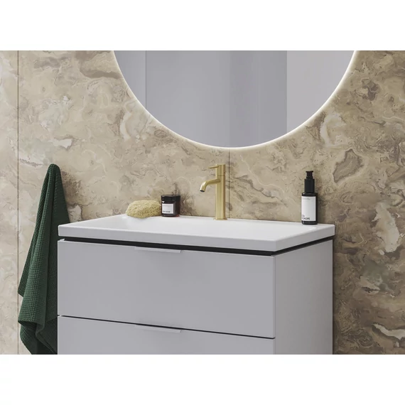 RAVAK Espirit álló mosdócsaptelep BeCool 190 mm leeresztő nélkül ES 012.61GLB, Gold Brushed