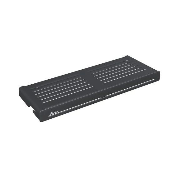 RAVAK Polc Slim S, fekete/fekete