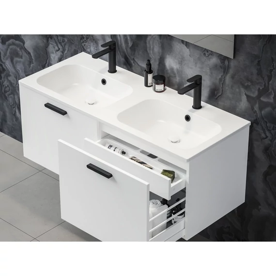 RAVAK Chrome Slim 120 duplamosdó fehér, furattal