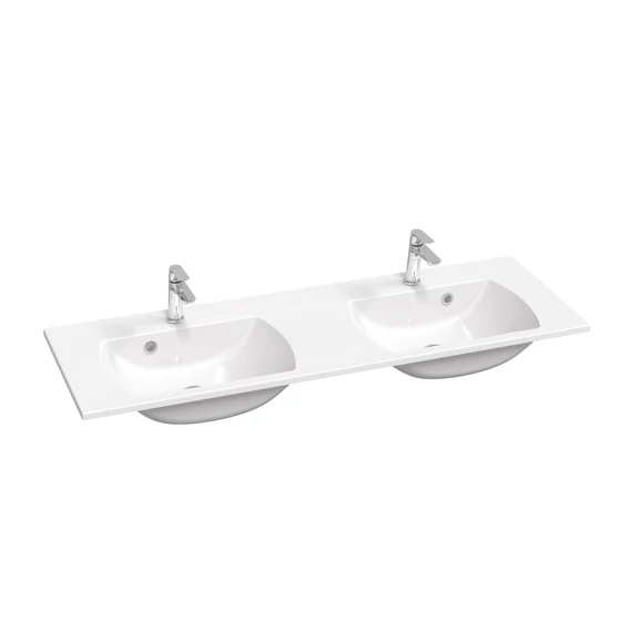 RAVAK Classic Slim 130 duplamosdó fehér, furattal