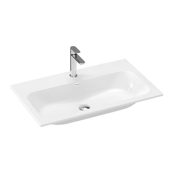 RAVAK Chrome Slim 80 kerámiamosdó, fehér, furattal