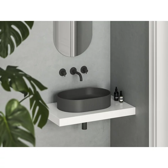 RAVAK Ceramic Slim O 55 kerámiamosdó antracit