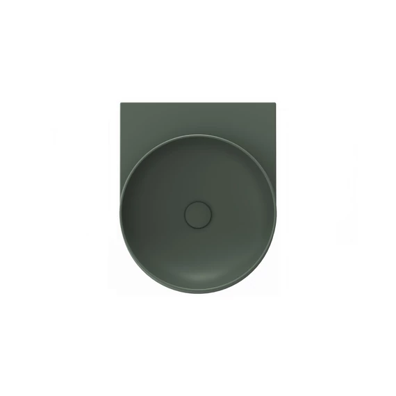 RAVAK Yard 40 kerámiamosdó Grey Green, túlfolyó furat nélkül