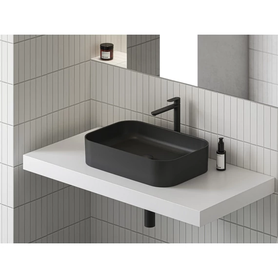 RAVAK Ceramic 55 SLIM R kerámia mosdó matt fekete