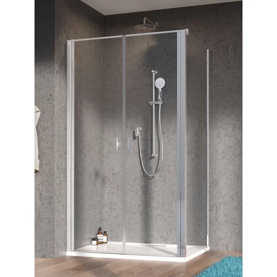 RADAWAY Nes DWD+S szögletes zuhanykabin 120x80 átlátszó