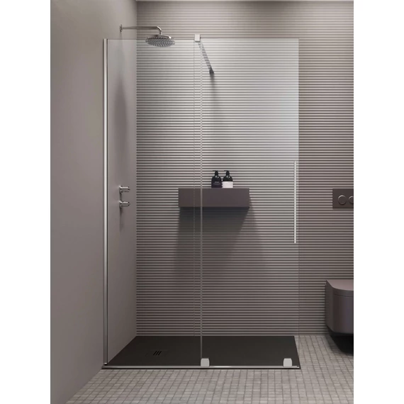 RADAWAY Furo Walk-in zuhanyfal 80 átlátszó balos
