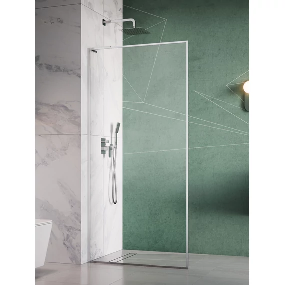 RADAWAY Modo F SL ﻿II Walk-in zuhanyfal 80 átlátszó balos
