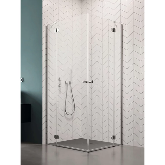 RADAWAY Torrenta KDD szögletes zuhanykabin 90x80 átlátszó