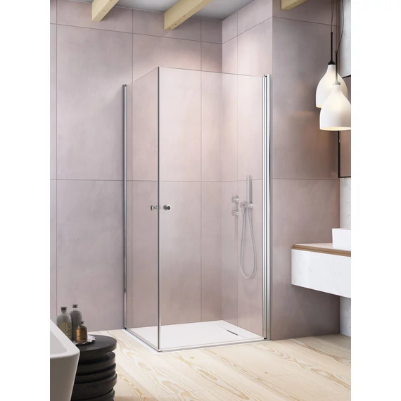 RADAWAY Eos KDD I szögletes zuhanykabin 80x80 átlátszó