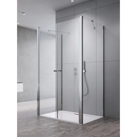 RADAWAY Eos DWD+2S II szögletes zuhanykabin 100x100 átlátszó