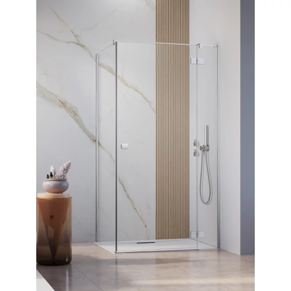 RADAWAY Essenza KDJ szögletes zuhanykabin 90x90 átlátszó balos