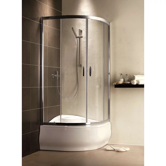 RADAWAY Premium Plus A1700 íves zuhanykabin 80x80 barna