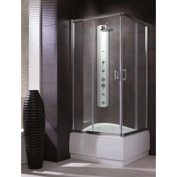 RADAWAY Premium Plus C1700 szögletes zuhanykabin 80x80 barna