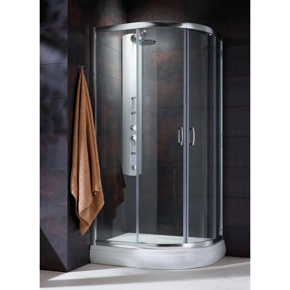 RADAWAY Premium Plus E1900 íves zuhanykabin 90x80 átlátszó