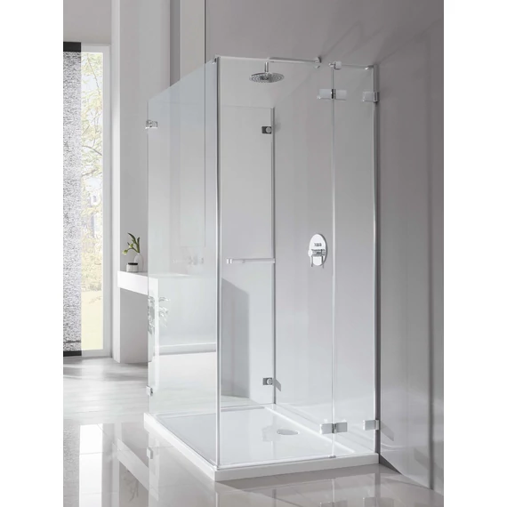 RADAWAY Euphoria KDJ P szögletes zuhanykabin 80x90 átlátszó balos