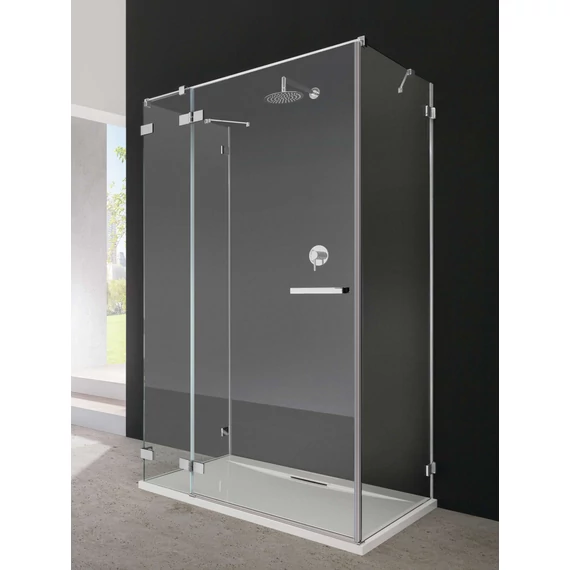 RADAWAY Euphoria KDJ+S szögletes zuhanykabin 80x100 átlátszó jobbos