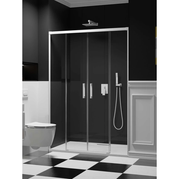 RADAWAY Idea White DWD fehér zuhanyajtó 190 átlátszó