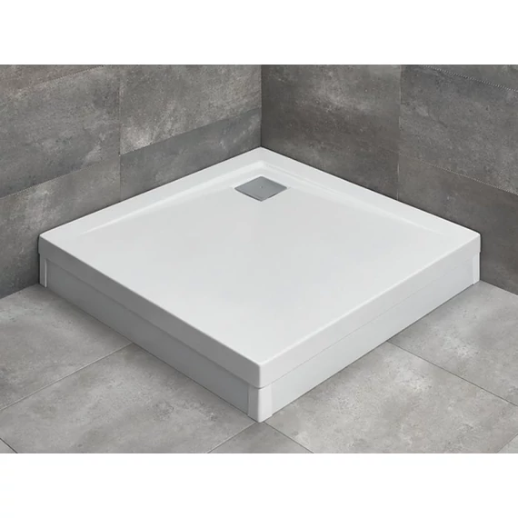RADAWAY Argos C szögletes zuhanytálca lábbal 100x100 fehér, ajándék szifonnal
