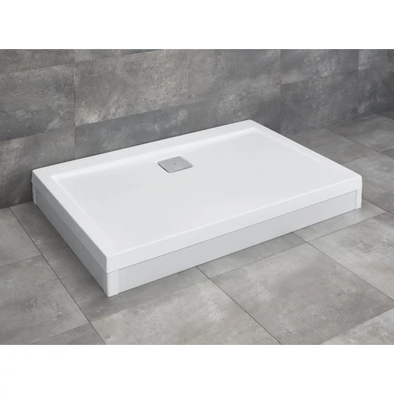 RADAWAY Argos D szögletes zuhanytálca lábbal 100x80 fehér, ajándék szifonnal