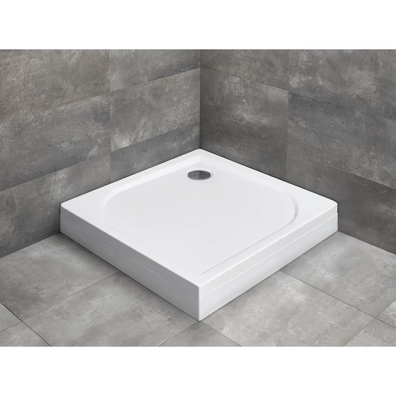 RADAWAY Delos C szögletes zuhanytálca lábbal 90x90 fehér, ajándék szifonnal