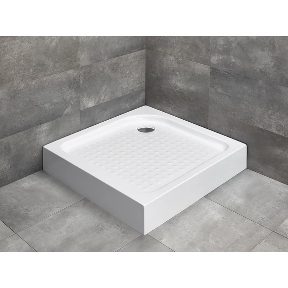 RADAWAY Rodos C szögletes zuhanytálca 80x80 fehér, ajándék szifonnal