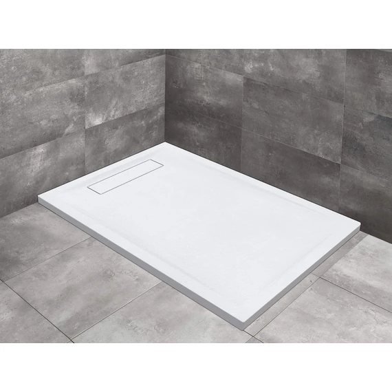 RADAWAY Doris F lapos szögletes zuhanytálca 160x90 szürke
