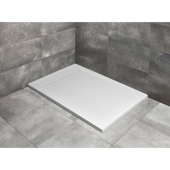 RADAWAY Teos F lapos szögletes zuhanytálca 140x70 cemento, ajándék szifonnal