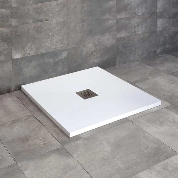 RADAWAY Kios C szögletes lapos zuhanytálca 90x90 fekete