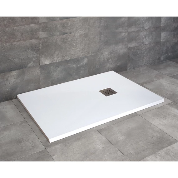 RADAWAY Kios F szögletes lapos zuhanytálca 180x80 szürke