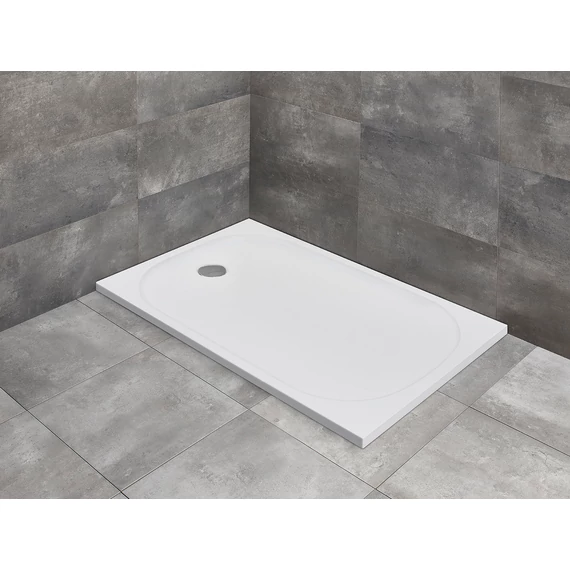 RADAWAY Zantos F szögletes lapos zuhanytálca 100x80 fehér, ajándék szifonnal