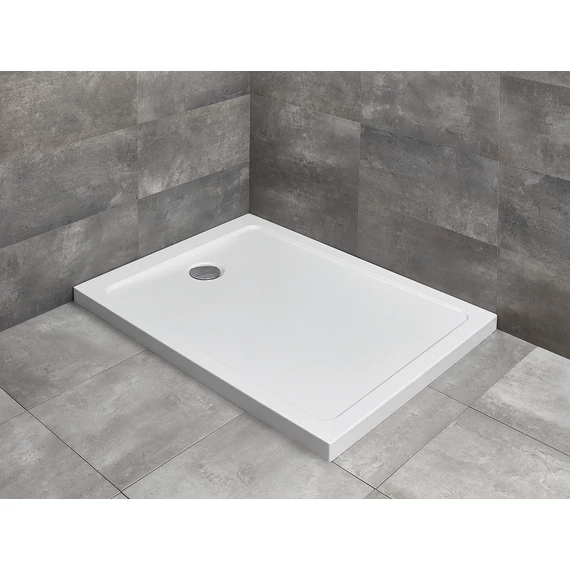 RADAWAY Doros F szögletes zuhanytálca 140x80 fehér, ajándék szifonnal