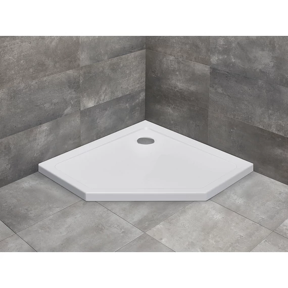 RADAWAY Doros PT szögletes zuhanytálca 90x90 fehér, ajándék szifonnal