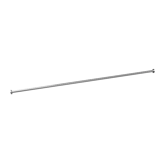 BEMETA ZUHANY Zuhanyfüggöny tartó, átm:25mm, 2 000x60x60mm, polírozott